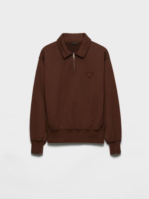 Prada Cotton fleece polo shirt