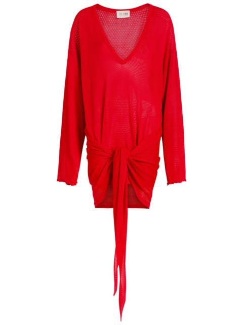 THE ATTICO The Attico Pointelle Knit Mini Dress