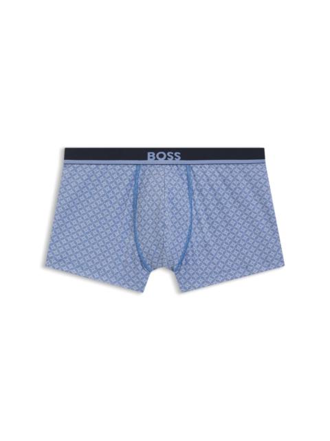BOSS PRINTED TRUNKS IN STRETCH COTTON