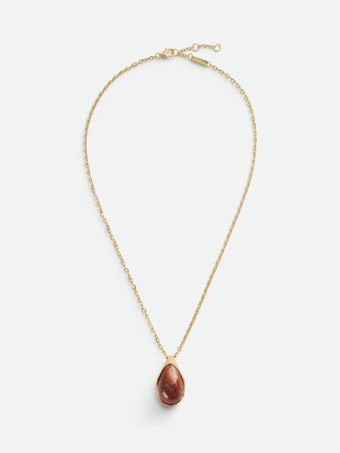 Bottega Veneta Drop Marble Pendant Necklace