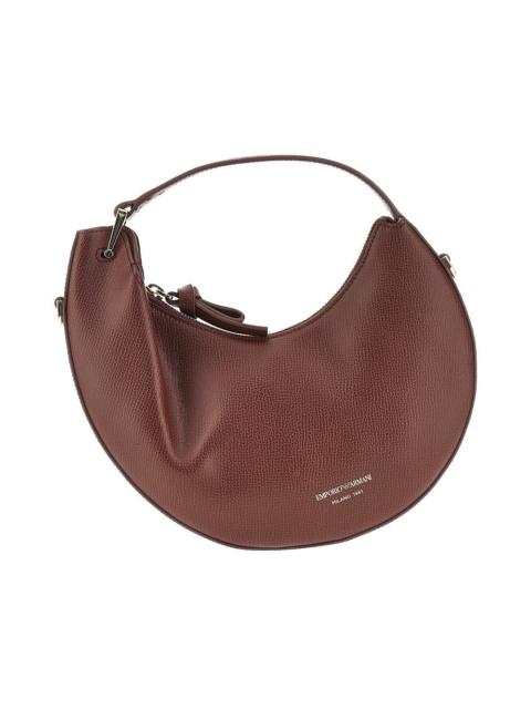 EMPORIO ARMANI Emporio Armani 1981 Leather Mini Hobo Bag Red