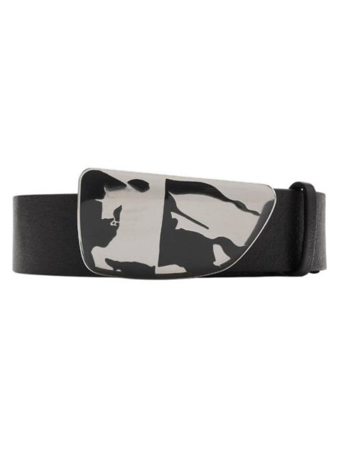 Burberry Burberry Shield EKD Buckle Leather Belt