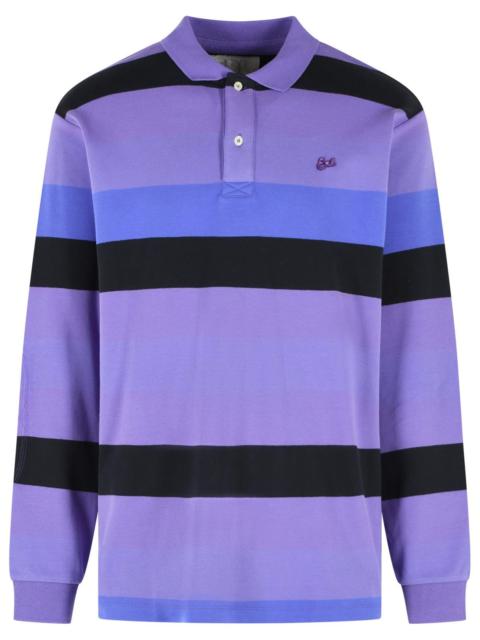 ERL Erl Rugby Purple Cotton Polo Shirt