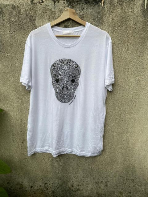 Alexander McQueen Alexander McQueen Skull Embroidered Tee White