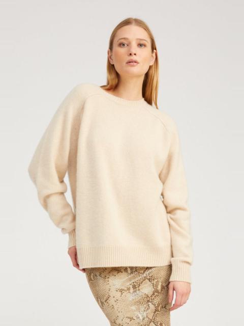 SPRWMN OAT CASHMERE BOYFRIEND SWEATER