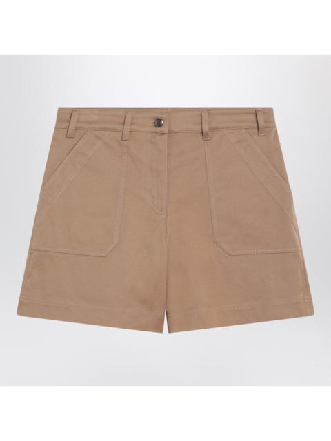Moncler Beige Cotton Short Women