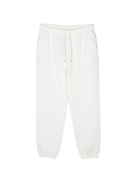 logo-flocked jersey trousers