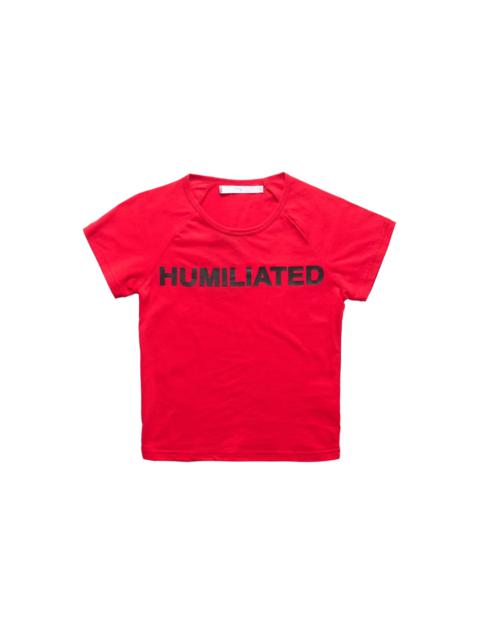 Praying Praying Humiliated Baby Tee Red