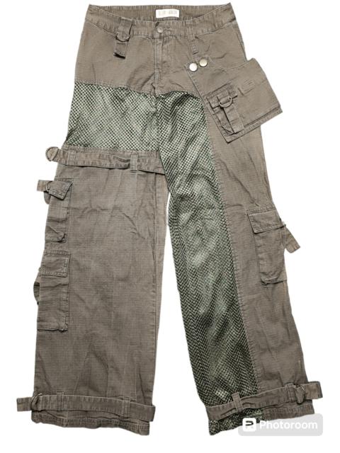 Other Designers If Six Was Nine × Japanese Brand × Le Grande Bleu (L.G.B.) - Vintage LB-03 Bondage Punk Cargo Mesh Military Pants