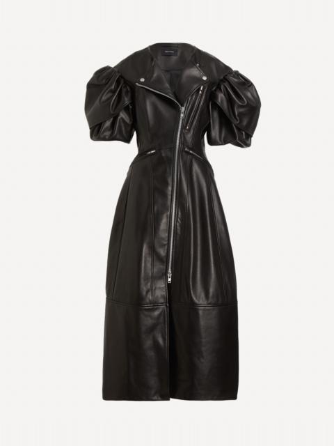 Simone Rocha Sculpted Petal Sleeve Biker Dress