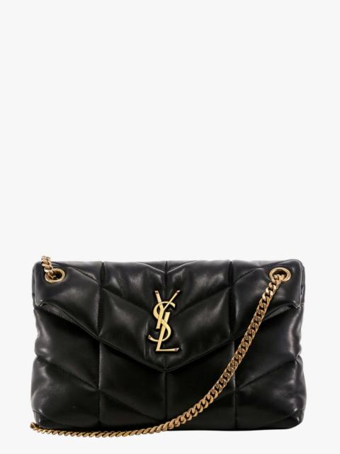 SAINT LAURENT Saint Laurent Loulou Puffer Leather Shoulder Bag With Metal Monogram