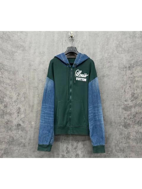 Louis Vuitton Louis Vuitton Lv patchwork logo denim jacket