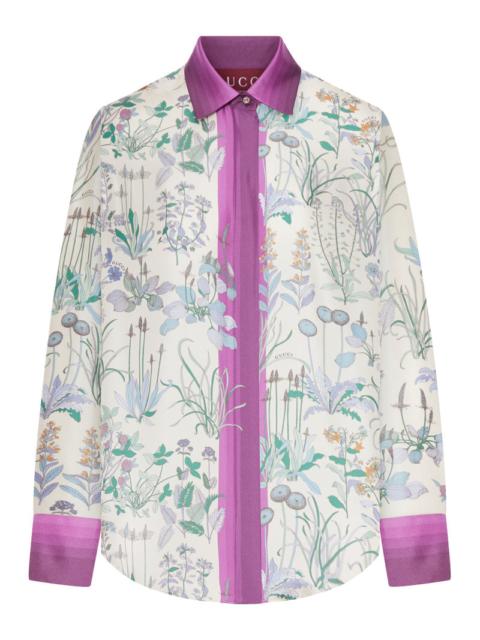 GUCCI Gucci Women Printed Silk Twill Shirt