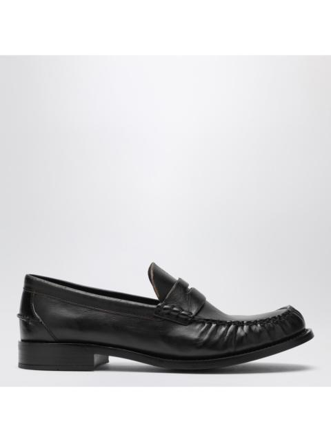 Prada Prada Black Polished Leather Loafers Women