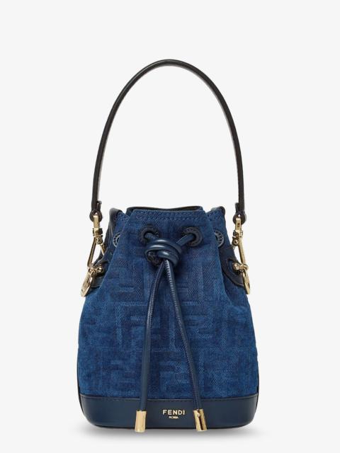 FENDI Fendi Mon Tresor Ff Flocked Denim Crossbody Bag