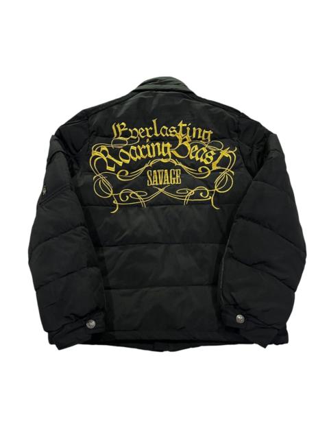 Hysteric Glamour ☠️COOL DRIVE STRIKER☠️ BLACK SENSE PUNK LGB PUFFER DOWN JACKET