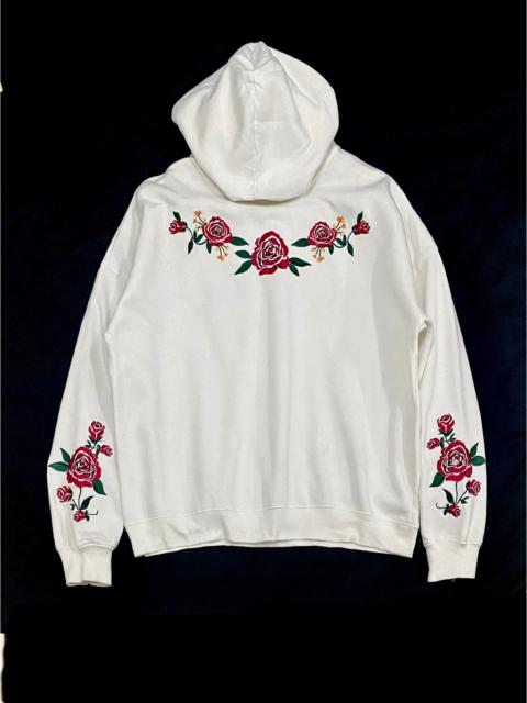 Other Designers England Rugby League - ENGLAND RETRO WHITE HOODIE WITH EMBROIDERY ROSE 🌹