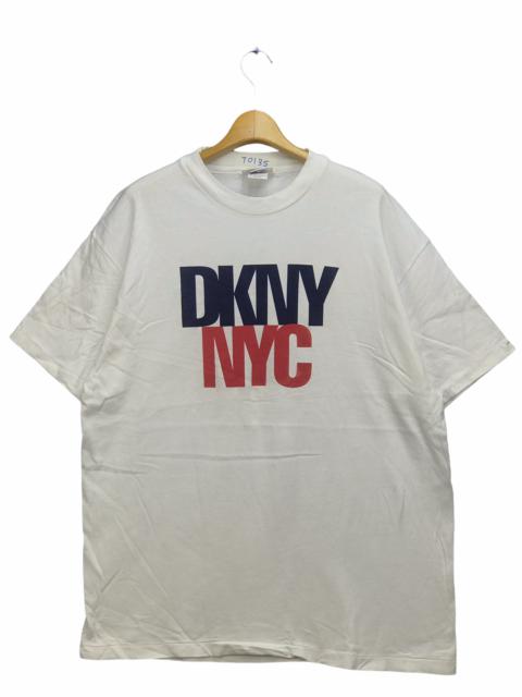 Other Designers Vintage - VINTAGE DKNY NYC SPELLOUT LOGO TEES
