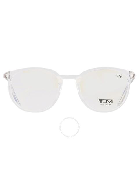Tumi - Tumi Reading Oval Men's Eyeglasses VTU801 CRY 50 +1.50