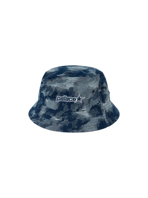 P STAR BUCKET HAT STONEWASH DENIM