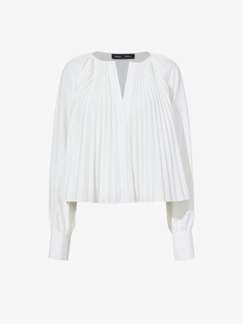 Proenza Schouler Monica Top in Compact Poplin