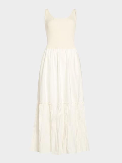 RAMY BROOK Dawson Mixed-Media Maxi Dress