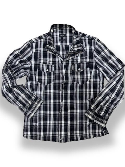 Vintage - Male & Co Slim Fit Flannel Matsuda Shirt Zipper