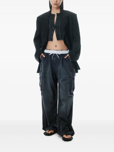 ALEXANDER WANG - Women Turned Down Elastic Cargo Pant