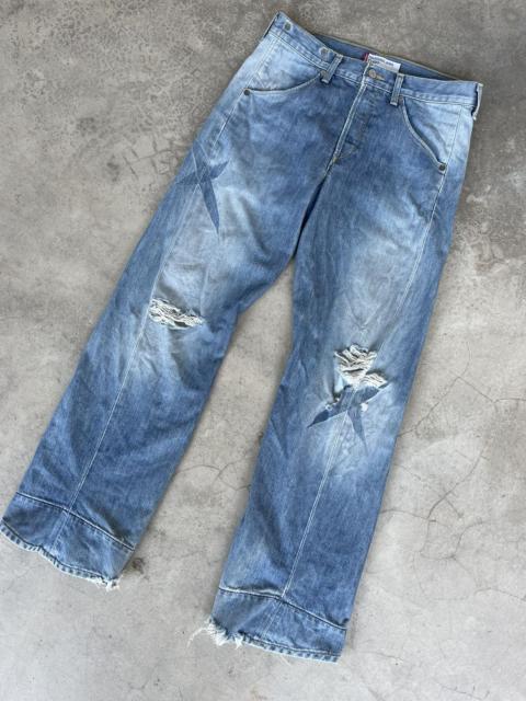 Levi's Vintage Levis Engineered Faded Distressed Denim