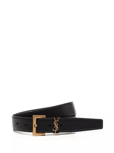 SAINT LAURENT Saint Laurent Ysl Leather Belt