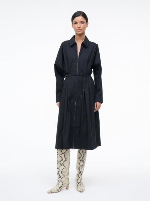 STAUD STAUD CHI MIDI DRESS BLACK