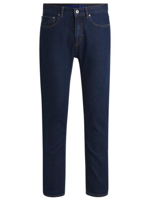 HUGO SLIM-FIT JEANS IN DARK-BLUE STRETCH DENIM