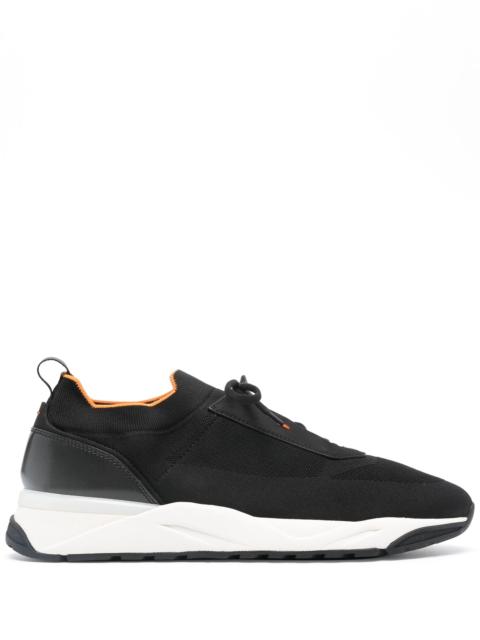 Santoni Santoni Knitted Panelled Sneakers