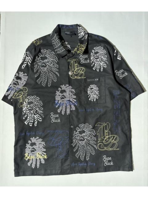 A BATHING APE® RARE BAPE BLACK Graphic Stitch Shirt - BLACK
