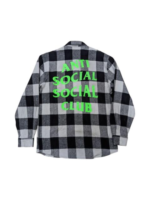 Other Designers Anti Social Social Club Checkered Fannel Shirt