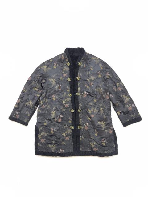 Other Designers Japanese Brand - VTG EMBROIDERED SILK MANDARIN JACKET KIMONO INSULATION JAPAN