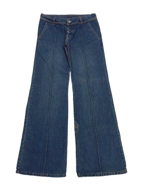Hysteric Glamour JAPANESE AVANT GARDE STYLE FLARE DISTRESSED DENIM JEANS