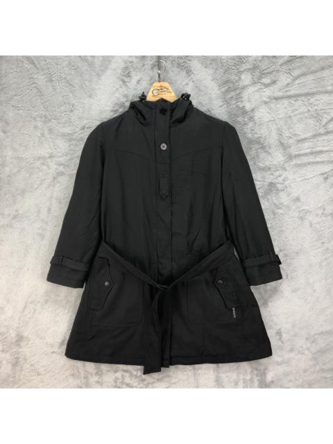 Other Designers Armani - Armani Jeans All Black Hooded Jacket / Overcoat #4707-164