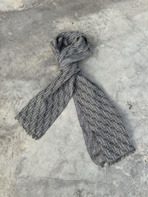 Other Designers Vintage - Fendi FF Monogram Full Print Wool Scarf Muffler