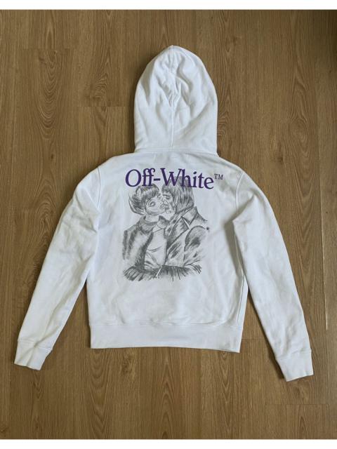Off-White Off-White white hoodie Zombie kiss kisses