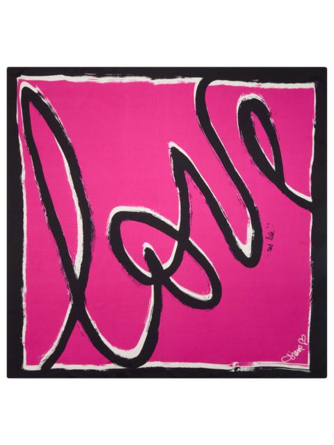 DIANE VON FURSTENBERG Flag Silk Scarf