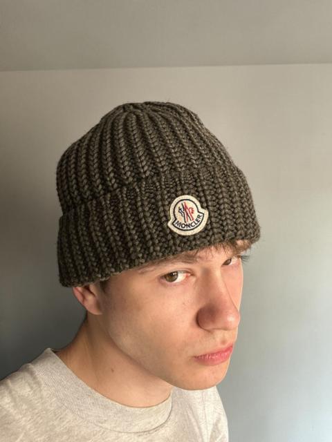 Moncler Vintage Moncler Cable Knit Wool Beanie Hat Small Logo