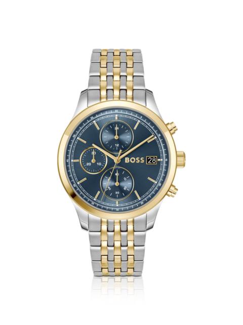 BOSS STRATUS CHRONOGRAPH WATCH IN TWO-TONE STEEL