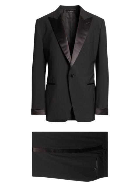 TOM FORD TOM FORD O'Connor Black Stretch Wool Tuxedo in Naa Black at Nordstrom
