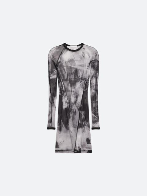 Helmut Lang SCRIBBE TWISTED DRESS