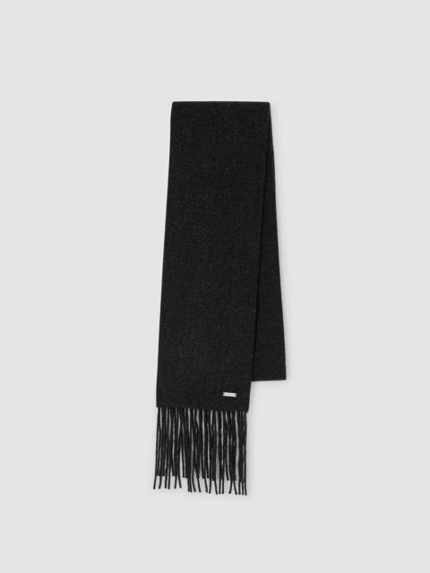 Sandro FRINGED WOOL SCARF