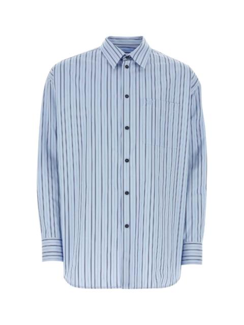Off White Men Embroidered Poplin Oversize Shirt