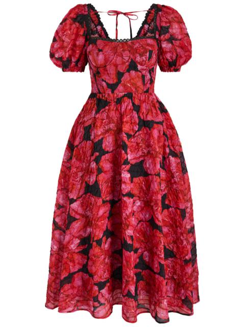 Charo Ruiz Charo Ruiz Ibiza Kyan Floral-print Cotton-blend Midi Dress