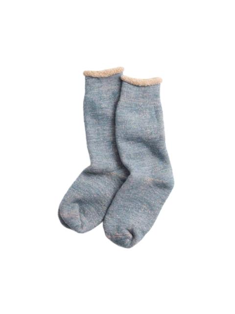 ROTOTO® Double Face Crew Socks Blue/Brown