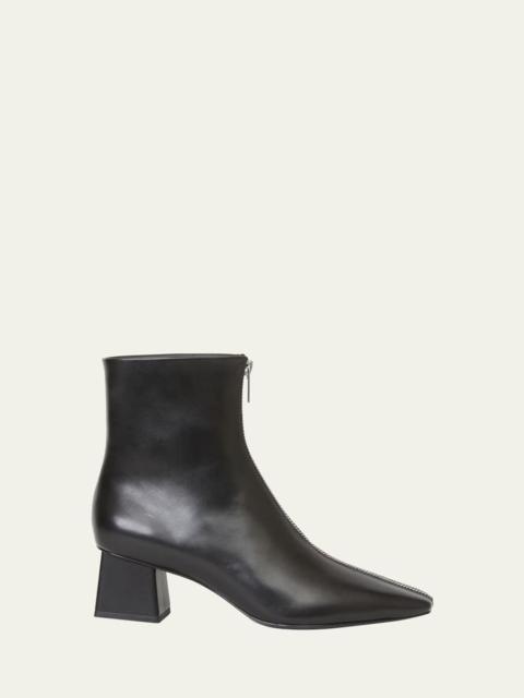 SIMKHAI Ryder Leather Zip Ankle Booties